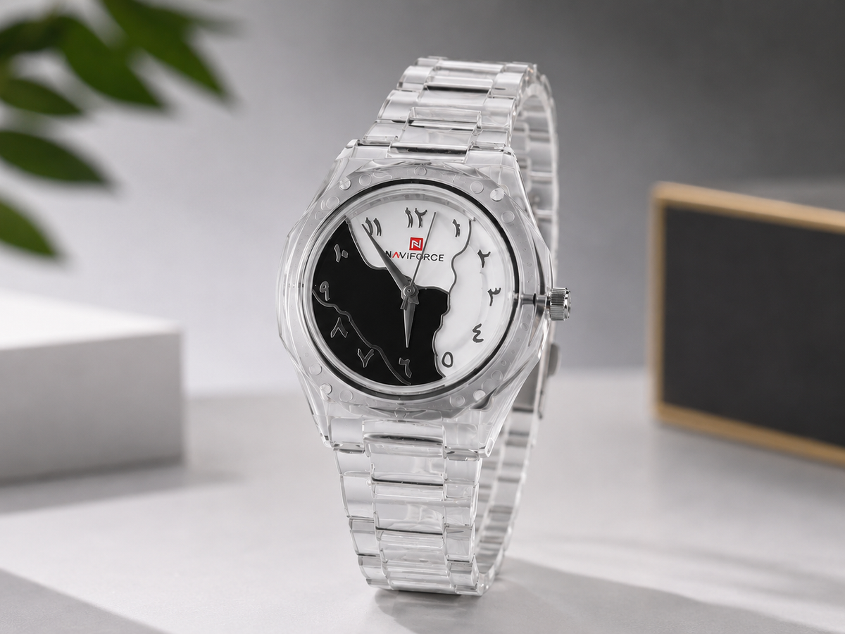 Arabic Aura Transparent Watch