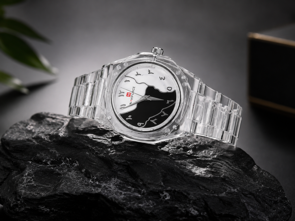 Arabic Aura Transparent Watch