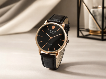 Classic Leather Strap Watch
