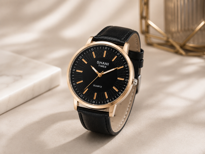 Classic Elegant Leather Strap Watch