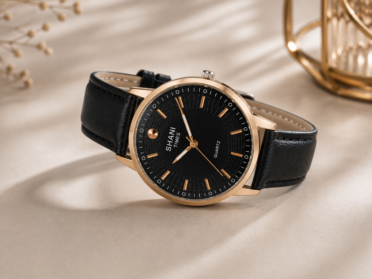 Classic Elegant Leather Strap Watch
