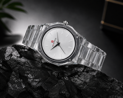 Arabic Aura White Dial Watch