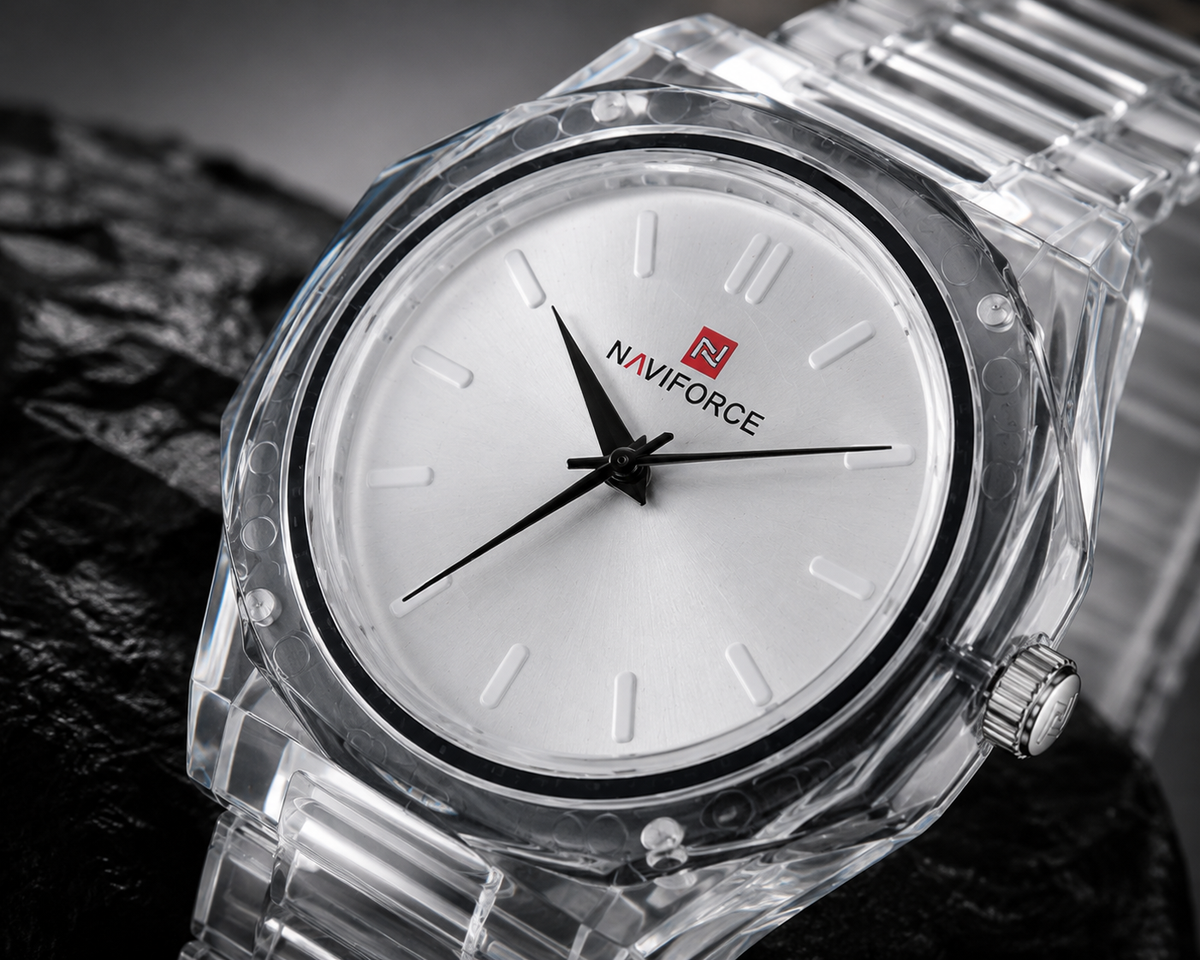 Arabic Aura White Dial Watch
