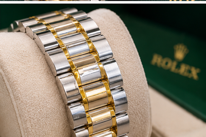 Rolex Day-Date Green Dial Two-Tone Watch